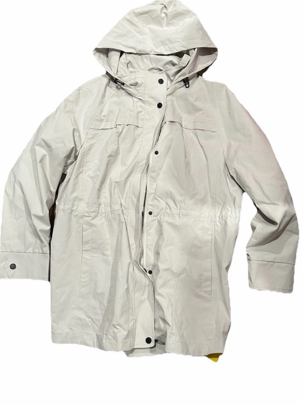 GALLERY Hooded Zip-up jacket pearl Size XL